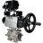Кран шаровой BV3232P(3pc)-FP-SW-ISO-H Ду100 Ру63 полнопроходной, корпус - нержавеющая сталь SS316, под приварку, с пневмоприводом PA-DA-105-1, электропневматическим поворотным позиционером YT-1000RSN без обратной связи в Омске