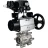 Кран шаровой BV3232P(3pc)-FP-SW-ISO-H Ду100 Ру63 полнопроходной, корпус - нержавеющая сталь SS316, под приварку, с пневмоприводом PA-DA-105-1, электропневматическим поворотным позиционером YT-1000RSN без обратной связи в Омске