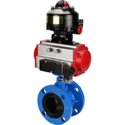 Затвор дисковый поворотный WBV1313E-2W-F-H Ду65 Ру16 фланцевый, корпус - чугун GGG40, диск - чугун GGG40, уплотнение - EPDM, с пневмоприводом PA-DA-105, пневмораспределителем 4M310-08 DC24V и БКВ APL-510N EX
