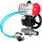 Кран шаровой BV3131P(3pc)-FP-W-ISO-H LONG Ду65 Ру25 полнопроходной, корпус - нержавеющая сталь 304, уплотнение - PTFE, под приварку, с пневмоприводом PA-DA-083, пневмораспределителем 4V320-10 AC220V и редуктором MON2-450-T28-ISO в Омске