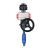 Затвор дисковый поворотный WBV1432N-2W-Fb-H Ду40 Ру16, корпус - чугун GGG50, диск - нержавеющая сталь 316L, уплотнение - NBR, с пневмоприводом PA-DA-052 двойного действия, с БКВ APL-510N EX, с ручным дублером MON1-250-T26-ISO в Омске