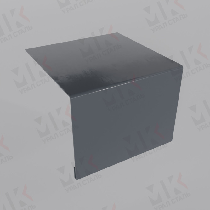 Планка откоса сложная 3D 230х75х3000 мм 0,45 мм Полиэстер RAL 7024 в Омске