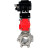 Кран шаровой BV3232P(3pc)-FP-SW-ISO-H Ду100 Ру63 полнопроходной, корпус - нержавеющая сталь SS316, под приварку, с пневмоприводом PA-DA-105, электропневматическим поворотным позиционером YT-1000RSN с обратной связью в Омске