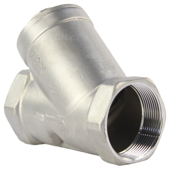 Фильтр сетчатый FMY3232P-T 2 1/2″ Ду65 Ру16, Y-образный, корпус - нержавеющая сталь 316, резьбовой в Омске
