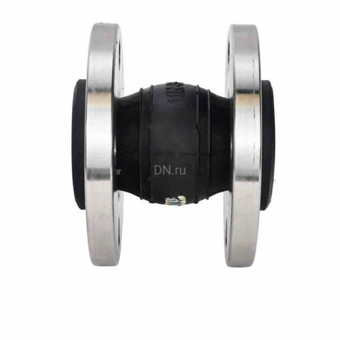 Компенсатор резиновый CR-N32-F Ду40 Ру10/16 KRN, резиновая вставка (корпус) - NBR, тип присоединения - фланцевый, материал фланцев - нержавеющая сталь AISI 316 в Омске
