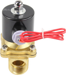Клапан электромагнитный VS100-VT-NC-24VAC 3/4″ Ду20 Ру10 прямого действия двухходовой, корпус - латунь, присоединение - внутренняя резьба, уплотнение - VITON, нормально-закрытый, катушка - 24 В AC