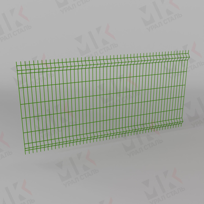 3Д забор зеленый (RAL 6005) 1730х2500х2.5 Light в Омске
