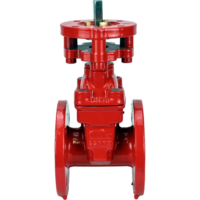 Задвижка клиновая 30ч939р GVWN1414E-2W-F Ду200 Ру10/16, фланцевая, корпус - чугун GGG50, уплотнение - EPDM, c ISO-фланцем и невыдвижным голым штоком, цвет - красный, крутящий момент 50Нм в Омске