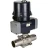 Кран шаровой BV3131P(3pc)-FP-W-ISO-H LONG Ду40 Ру40 полнопроходной, под приварку, корпус - нержавеющая сталь SS304, уплотнение - PTFE, с электроприводом четвертьоборотным QTSA-N-005EM-O0-220VAC с пружинным возвратом в Омске