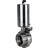 Затвор дисковый поворотный WBV3131S-2W-T-H Ду50 Ру10 резьбовой, пищевая нержавеющая сталь 304, уплотнение – Silicon, с пневмоприводом PA-SA-85 с возвратными пружинами в Омске
