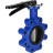 Затвор дисковый поворотный WBV1631E-2W-Fb-H Ду100 Ру16 LUG межфланцевый, корпус - чугун QT450, диск - нержавеющая сталь 304, уплотнение - EPDM, с рукояткой в Омске