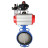 Затвор дисковый поворотный WBV1413E-2W-Fb-H Ду300 Ру16, корпус - чугун GGG50, диск - чугун GGG40, уплотнение - EPDM, с пневмоприводом PA-DA-140 двойного действия, пневмораспределителем 4M310-08 AC220V, БКВ APL-410N EX, БПВ AFC2000 в Омске