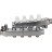 Коллекторная группа GC4-31-4 1″ Ду25 Ру10 отводов — 4, в сборе с терморегулирующими клапанами и запорно-балансировочными клапанами, дренажным краном и воздухоотводчиком, с заглушками, без переходников, корпус - нержавеющая сталь AISI 304 в Омске