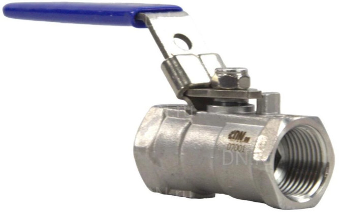 Кран шаровой BV3232P-SP-T-H Ду15 Ру63 стандартнопроходной двухходовой, нержавеющая сталь SS316, внутренняя резьба, уплотнение - PTFE, ручка-рычаг в Омске