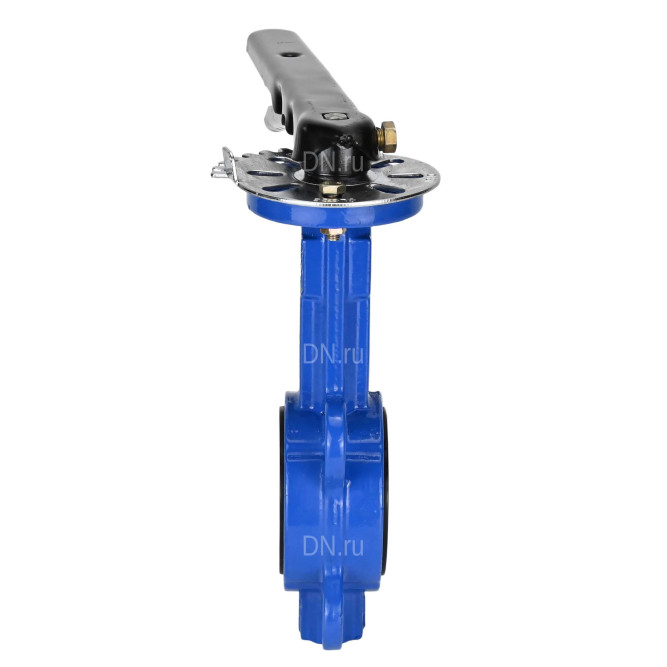 Затвор дисковый поворотный WBV1432N-2W-Fb-H Ду65 Ру16 межфланцевый, корпус - чугун GGG50, диск - нержавеющая сталь 316L, уплотнение NBR, с рукояткой в Омске