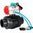 Кран шаровой BV4242E-FP-GRM-ISO Дн40 Ру10 полнопроходной, корпус - НПВХ, шар - НПВХ, уплотнение - EPDM, с пневмоприводом PA-SA-065, пневмораспределителем 4V320-08 AC220V и магнитным переключателем ALS200D в Омске
