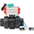 Кран шаровой BV4242E-FP-GRM-ISO Дн40 Ру10 полнопроходной, корпус - НПВХ, шар - НПВХ, уплотнение - EPDM, с пневмоприводом PA-SA-065, пневмораспределителем 4V320-08 AC220V и магнитным переключателем ALS200D в Омске