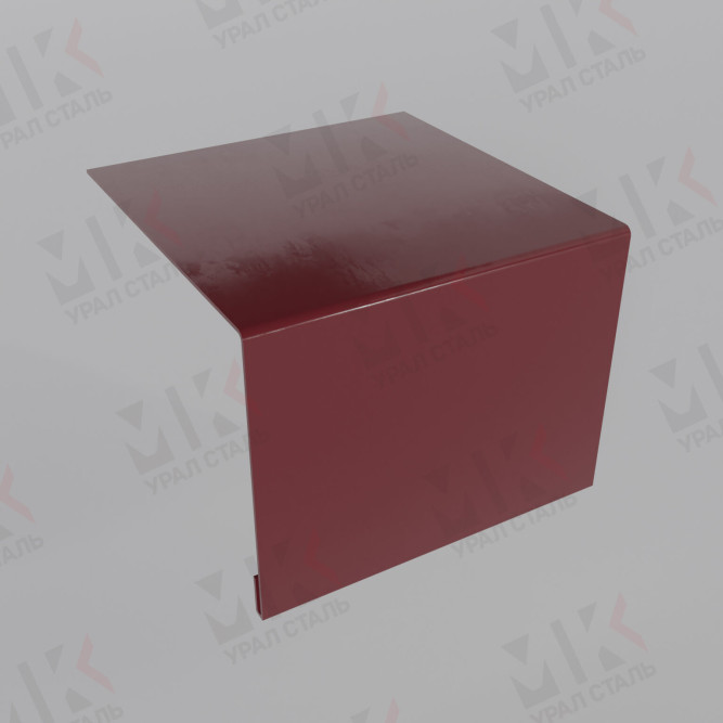 Планка откоса сложная 3D 245х75х3000 мм 0,45 мм Полиэстер RAL 3005 в Омске