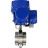 Затвор дисковый поворотный WBV3131E-2W-T-H Ду15 Ру10 резьбовой, корпус - пищевая нержавеющая сталь 304, уплотнение - EPDM, с электроприводом QT-N-005M-O2-380VAC-У1 с моментной муфтой и штурвалом в Омске