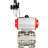 Кран шаровой BV3232P(3pc)-FP-SW-ISO-H Ду50 Ру63 полнопроходной, корпус - нержавеющая сталь SS316, под приварку, с пневмоприводом PA-DA-083, пневмораспределителем 4M310-08 AC220V, БПВ AFC2000 в Омске