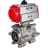Кран шаровой BV3232P(3pc)-FP-SW-ISO-H Ду65 Ру63 полнопроходной, корпус - нержавеющая сталь SS316, под приварку, с пневмоприводом PA-DA-105 двойного действия в Омске