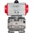 Кран шаровой BV3232P(3pc)-FP-SW-ISO-H Ду65 Ру63 полнопроходной, корпус - нержавеющая сталь SS316, под приварку, с пневмоприводом PA-DA-105 двойного действия в Омске