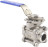 Кран шаровой BV3232P(3pc)-FP-W-ISO-H Ду25 Ру63 полнопроходной двухходовой, нержавеющая сталь SS316, под приварку, уплотнение - PTFE, с ISO фланцем и рукояткой в Омске