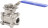 Кран шаровой BV3232P(3pc)-FP-W-ISO-H Ду25 Ру63 полнопроходной двухходовой, нержавеющая сталь SS316, под приварку, уплотнение - PTFE, с ISO фланцем и рукояткой в Омске
