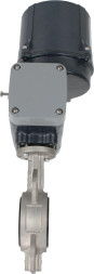 Затвор дисковый поворотный WBV3131V-2W-Fb-H Ду80 Ру16 межфланцевый, корпус - нержавеющая сталь 304, диск - нержавеющая сталь 304, уплотнение - VITON, с электроприводом четвертьоборотным QTSA-N-005EM-O0-220VAC с пружинным возвратом