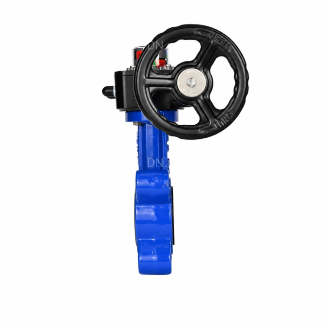 Затвор дисковый поворотный WBV1616E-2W-Fb-H Ду100 Ру16 LUG межфланцевый, корпус - чугун QT450, диск - чугун QT450, уплотнение - EPDM, с редуктором HGB RQN1-180Z в Омске
