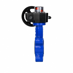 Затвор дисковый поворотный WBV1616E-2W-Fb-H Ду100 Ру16 LUG межфланцевый, корпус - чугун QT450, диск - чугун QT450, уплотнение - EPDM, с редуктором HGB RQN1-180Z