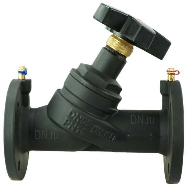 Клапан балансировочный VB1431V-F Ду65 Ру16 чугунный, фланцевый, с ниппелями в Омске