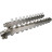 Коллекторная группа GC4-31-11 1″ Ду25 Ру10 отводов — 11, в сборе с терморегулирующими клапанами и запорно-балансировочными клапанами, дренажным краном и воздухоотводчиком, с заглушками, без переходников, корпус - нержавеющая сталь AISI 304 в Омске