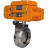 Затвор дисковый поворотный WBV3131S-2W-W-H Ду15 Ру10 под приварку, корпус - пищевая нержавеющая сталь 304, уплотнение - Silicon, с электроприводом QT-N-005EM-A1-220VAC-У1 c датчиком обратной связи и входным управляющим сигналом 4-20мА HARK в Омске