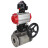 Кран шаровой BV3232P(4pc)-FP-3WL-F Ду40 Ру16 полнопроходной трехходовой, фланцевый, корпус - нержав.сталь SS316, пневмопривод PA-DA-065 двойн.действия, пневмораспределитель 4M310-08 DC24V, БКВ APL-510N EX и ручной дублер MON1-250-T26-ISO в Омске