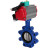 Затвор дисковый поворотный WBV1631E-2W-Fb-H Ду125 Ру16 LUG корпус - чугун QT450, диск - нержавеющая сталь 304, уплотнение - EPDM, с пневмоприводом PA-DA-105, пневмораспределителем 4M310-08 DC24V и магнитным переключателем ALS200D в Омске