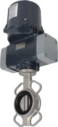 Затвор дисковый поворотный WBV3131V-2W-Fb-H Ду150 Ру16 межфланцевый, корпус - нержавеющая сталь 304, диск - нержавеющая сталь 304, уплотнение - VITON, с электроприводом четвертьоборотным QTSA-N-020EM-O0-220VAC с пружинным возвратом