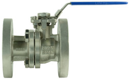 Кран шаровой BV3232P(2pc)-FP-F-ISO-H Ду25 Ру40, корпус - нержавеющая сталь 316, уплотнение - PTFE, полнопроходной фланцевый с ISO-фланцем и рукояткой, 11х11, F04/F05