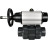 Кран шаровой BV4242E-FP-GRM-ISO Дн100 Ру10 полнопроходной, корпус - НПВХ, шар - НПВХ, уплотнение - EPDM, с пневмоприводом PA-DA-105-1 и пневмораспределителем 4M310-08 DC24V в Омске