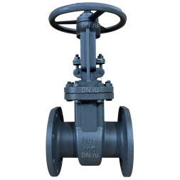 Задвижка клиновая 30с41нж GVWR2121M-2W-F-S Ду100 Ру16 фланцевая, корпус - сталь 25Л, материал клина - сталь 25Л, уплотнение - металл, шток - выдвижной, со штурвалом