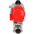 Кран шаровой BV3131P(3pc)-FP-W-ISO-H LONG Ду40 Ру40 полнопроходной, корпус - нержавеющая сталь 304, уплотнение - PTFE, под приварку, с пневмоприводом PA-DA-065 в Омске