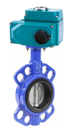 Затвор дисковый поворотный WBV3432N-2W-Fb-H Ду250 Ру16, корпус - углеродистая сталь WCB, диск - нержавеющая сталь 316L, уплотнение - NBR, с электроприводом QT-N-040EM-O1-380VAC-У1 380В HARK