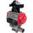 Кран шаровой BV3131P(3pc)-FP-W-ISO-H LONG Ду15 Ру63 полнопроходной, корпус - нержавеющая сталь 304, уплотнение - PTFE, под приварку, с пневмоприводом PA-SA-083, пневмораспределителем 4M310-08 DC24V и БКВ APL-210N в Омске