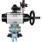 Кран шаровой BV3232P(3pc)-FP-W-ISO-H Ду100 Ру25, полнопроходной, трехсоставной, нержавеющая сталь 316, уплотнение - PTFE, под приварку, с пневмоприводом PA-DA-105-1, пневмораспределителем 4V320-08 AC220V, БКВ APL-210N, БПВ AFC2000 в Омске