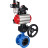 Затвор дисковый поворотный WBV1313E-2W-F-H Ду200 Ру16 фланцевый, корпус - чугун GGG40, диск - чугун GGG40, EPDM, с пневмоприводом PA-DA-140, пневмораспределителем 4M310-08 AC220V, БКВ APL-210N, ручным дублером MON2-450-T28-ISO и БПВ AFC2000 в Омске