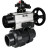 Кран шаровой BV4242E-FP-GRM-ISO Дн32 Ру10 полнопроходной, корпус - НПВХ, шар - НПВХ, уплотнение - EPDM, с пневмоприводом PA-DA-105-1, пневмораспределителем 4M310-08 DC24V и БКВ APL-210N в Омске