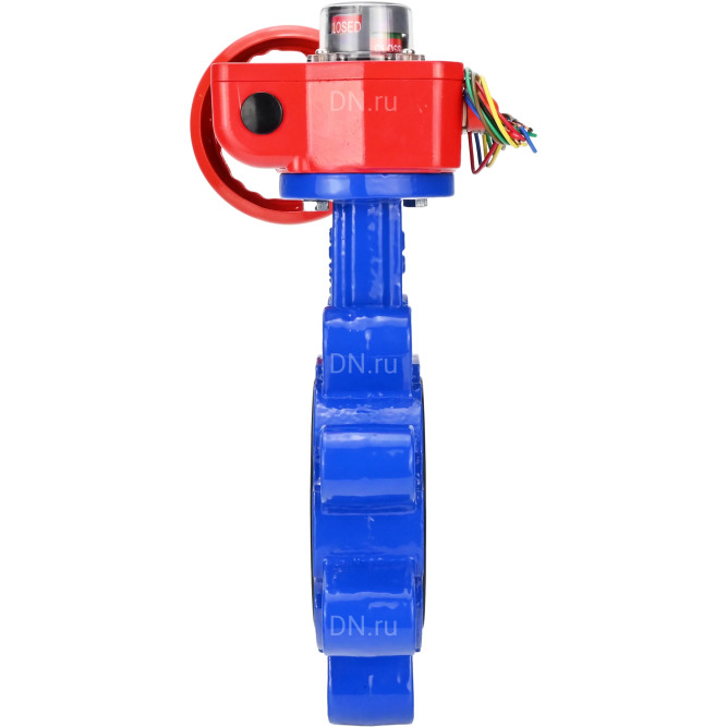 Затвор дисковый поворотный WBV1616E-2W-Fb-H Ду100 Ру16 LUG межфланцевый, корпус - чугун QT450, диск - чугун QT450, уплотнение - EPDM, с редуктором HGBF RQN1-180Z в Омске