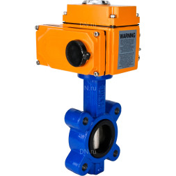 Затвор дисковый поворотный WBV1616E-2W-Fb-H Ду150 Ру16 LUG корпус - чугун QT450, диск - чугун QT450, уплотнение - EPDM, межфланцевый, с электроприводом QT-N-020EM-O1-380VAC-У1 380В