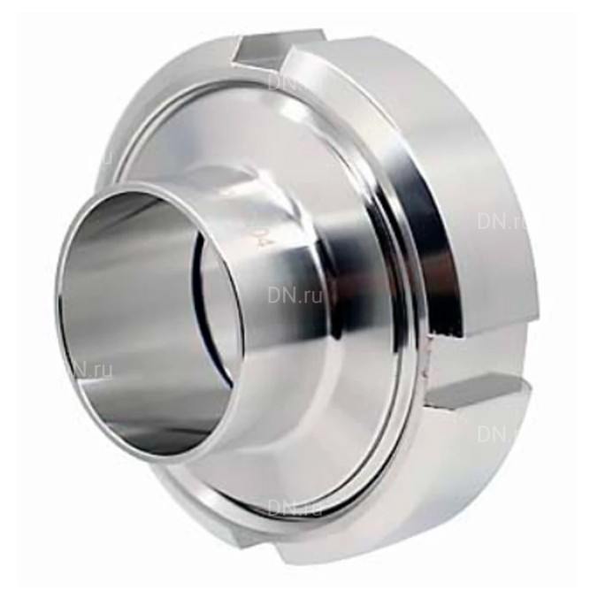 Муфта молочная в сборе CM-31-S Ду50 Ру10 под приварку, корпус - пищевая нержавеющая сталь AISI 304, уплотнение - Silicon в Омске