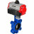 Затвор дисковый поворотный WBV1631N-2W-Fb-H Ду125 Ру16 LUG корпус - чугун QT450, диск - нержавеющая сталь 304, уплотнение - NBR, с пневмоприводом PA-SA-140 и пневмораспределителем 4M310-08 DC24V в Омске